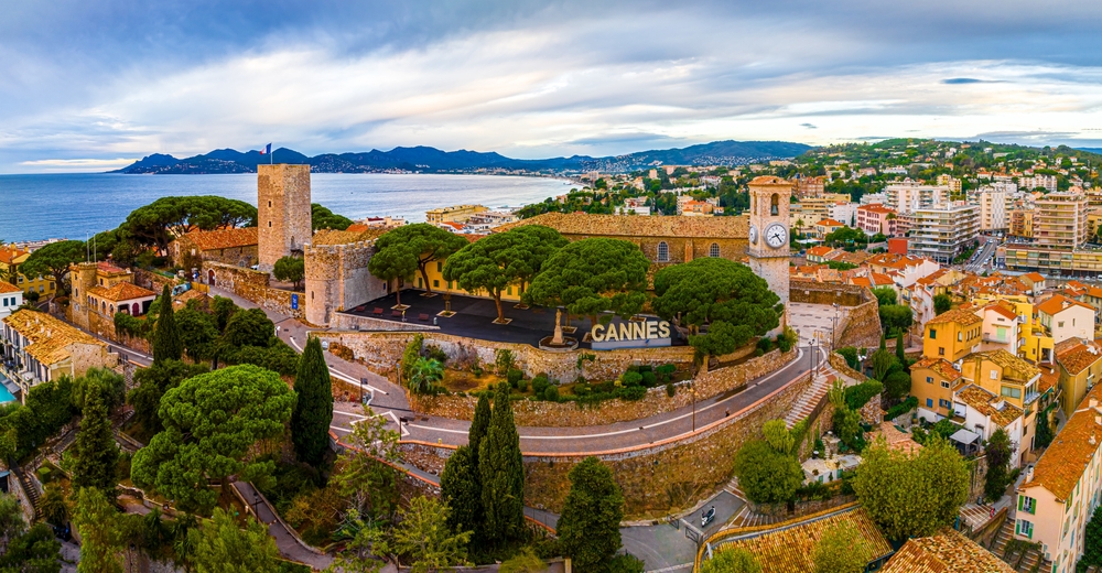 Aerial,View,Of,Cannes,,A,Resort,Town,On,The,French
